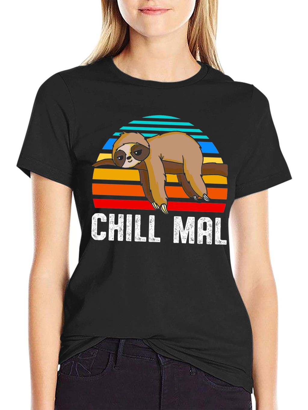 Chill Mal Sloth T-Shirt - Relaxed Comfort