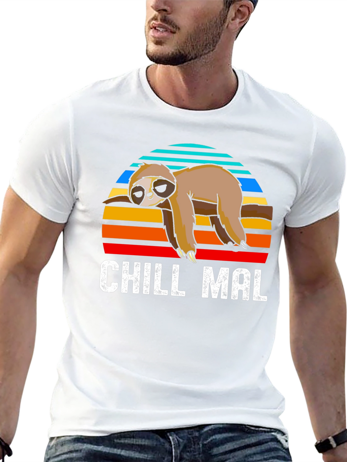 Chill Mal Sloth T-Shirt - Relaxed Comfort