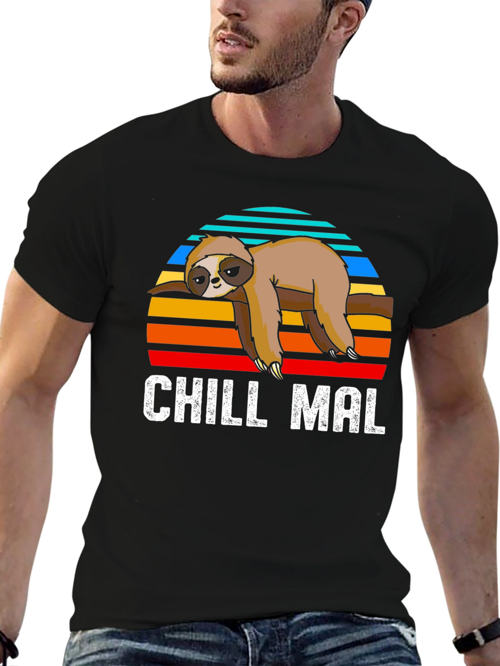 Chill Mal Sloth T-Shirt - Relaxed Comfort