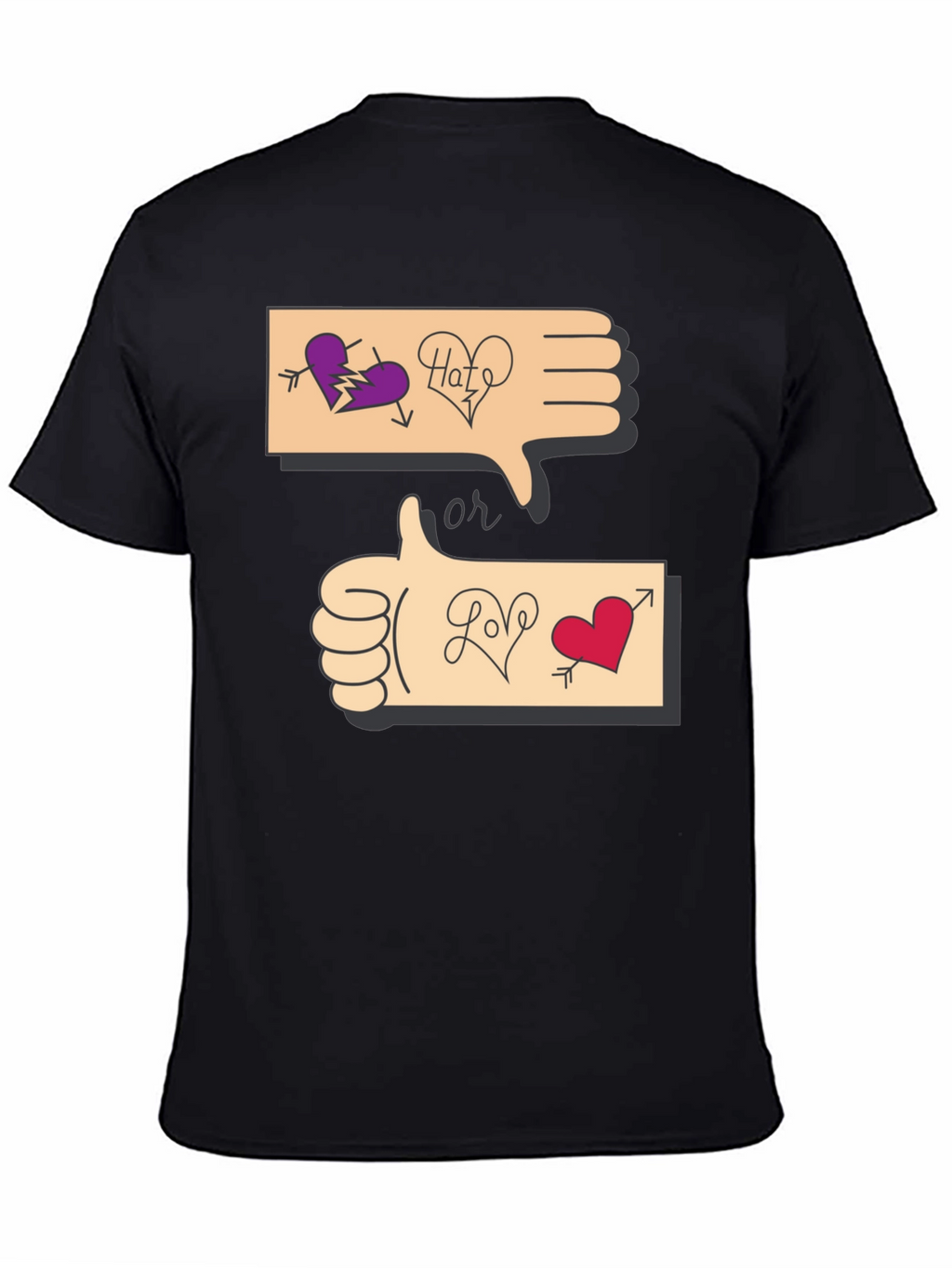 Love or Hate Graphic T-Shirt