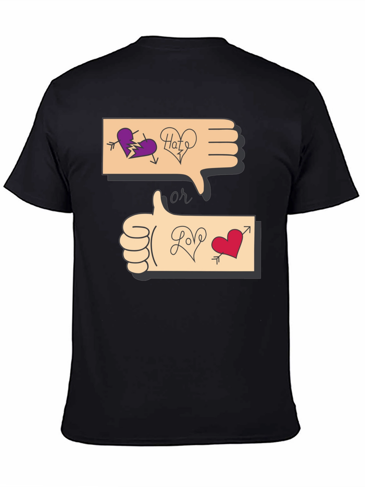 Love or Hate Graphic T-Shirt