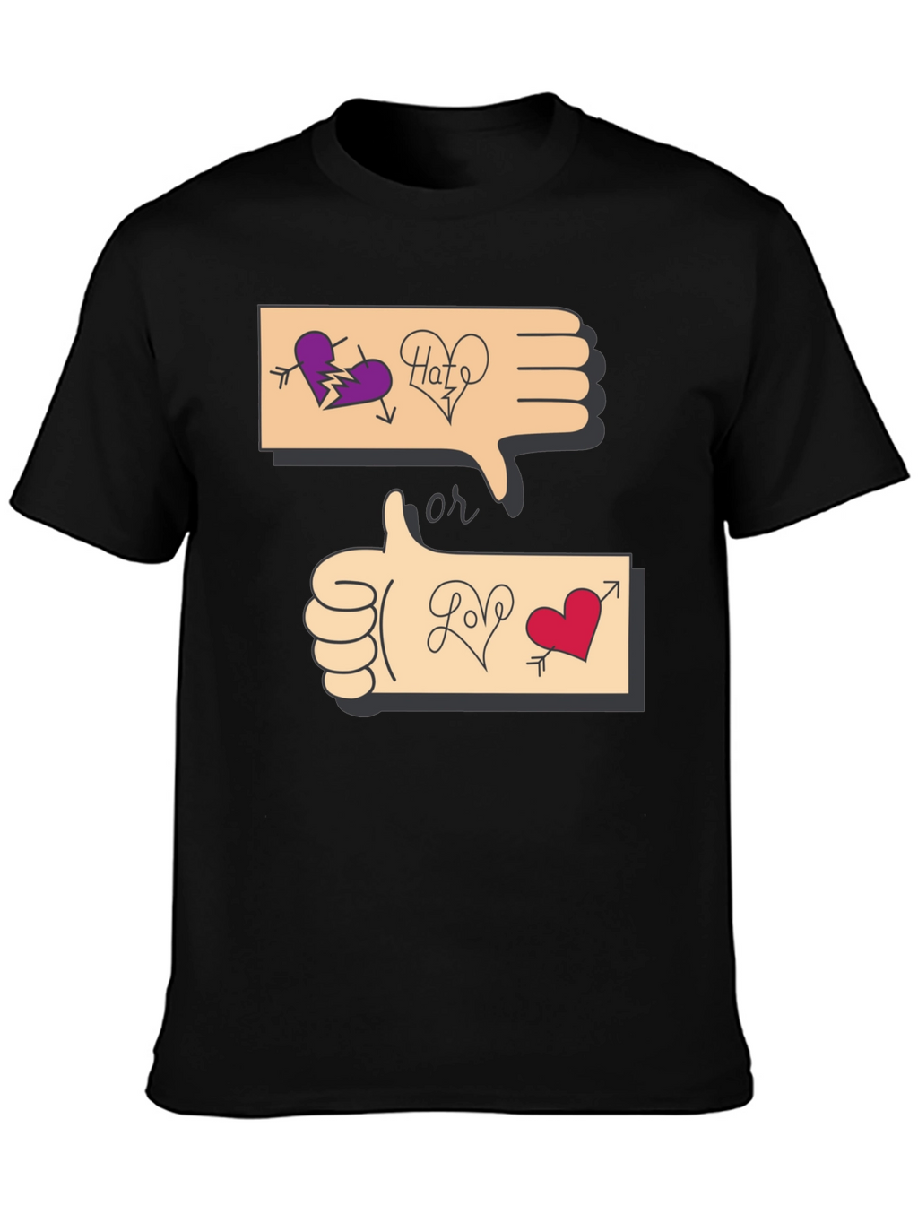 Love or Hate Graphic T-Shirt