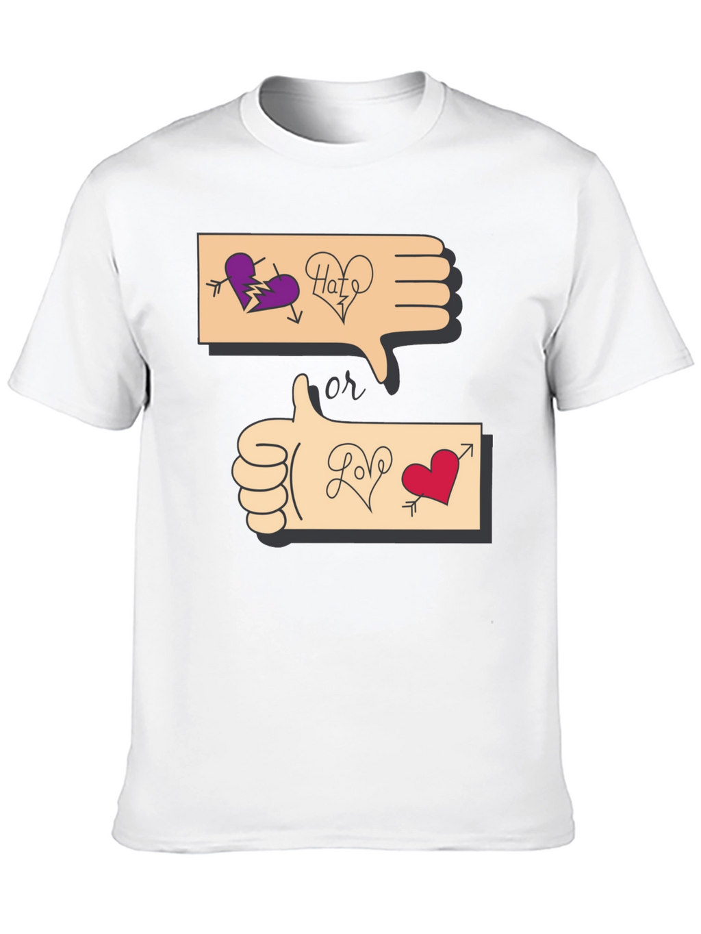 Love or Hate Graphic T-Shirt