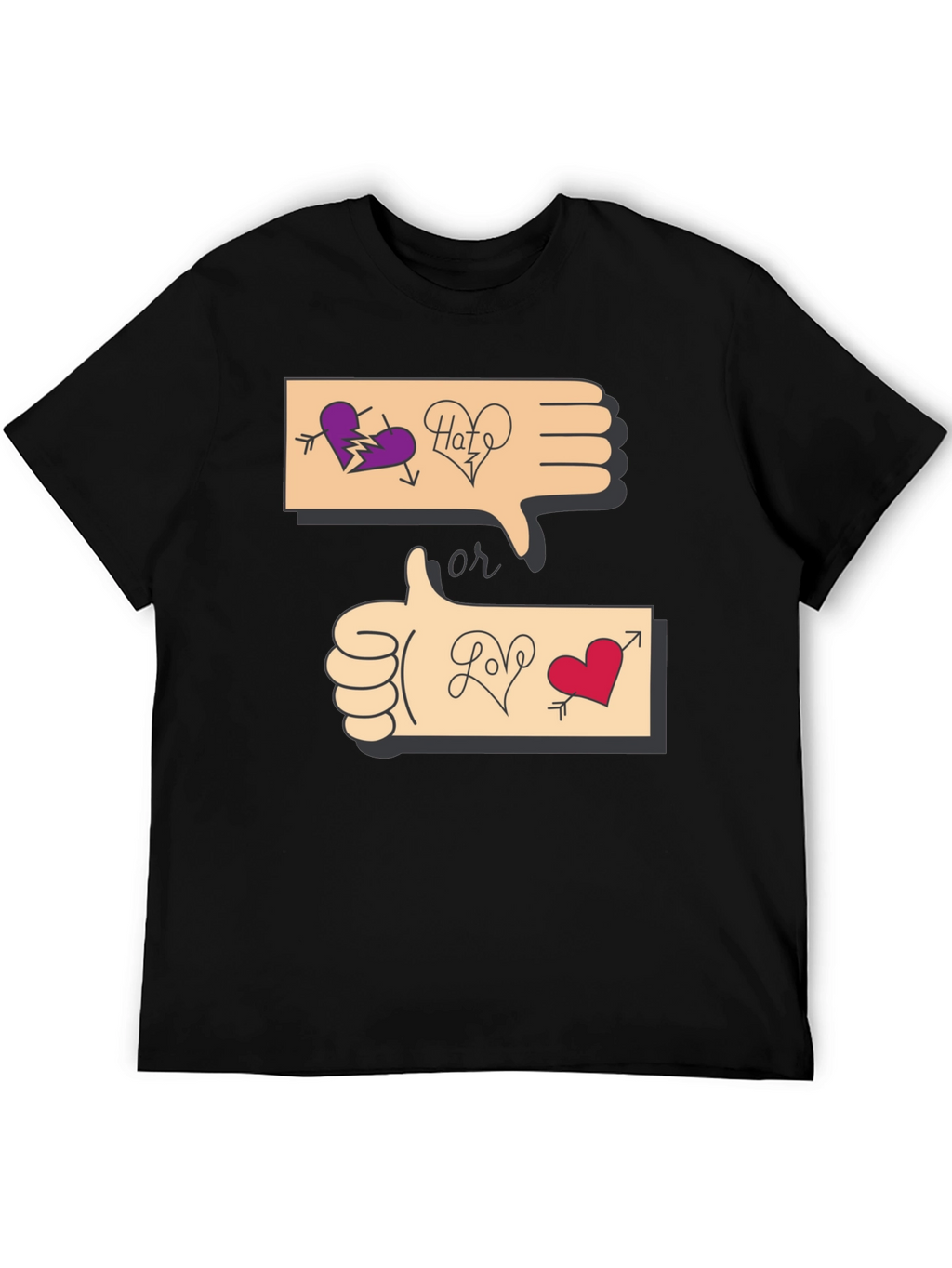 Love or Hate Graphic T-Shirt