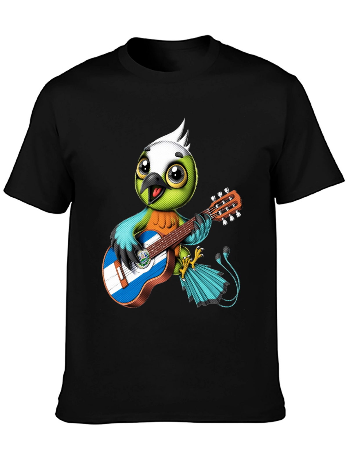 Bird Playing Guitar Graphic Tee