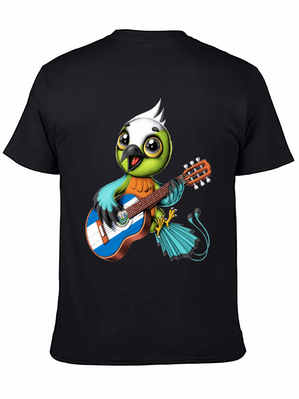 Bird Playing Guitar Graphic Tee