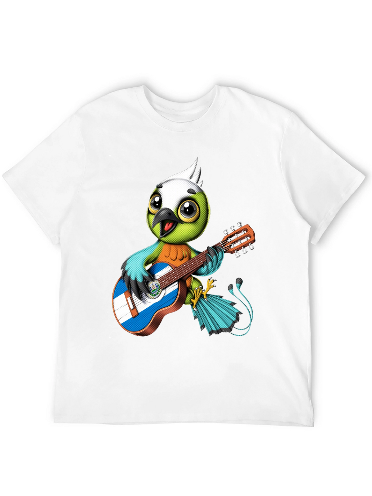 Bird Playing Guitar Graphic Tee