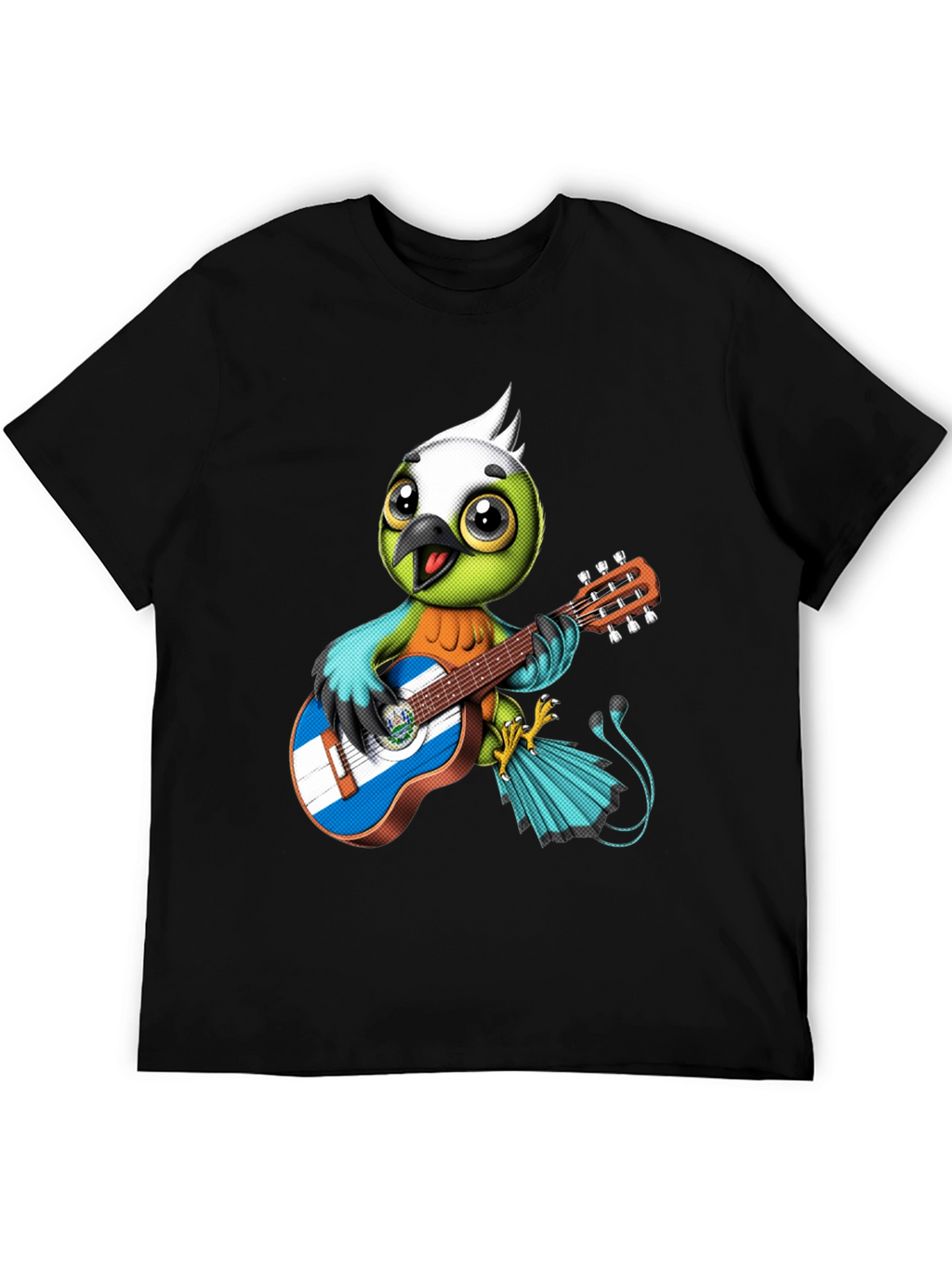 Bird Playing Guitar Graphic Tee
