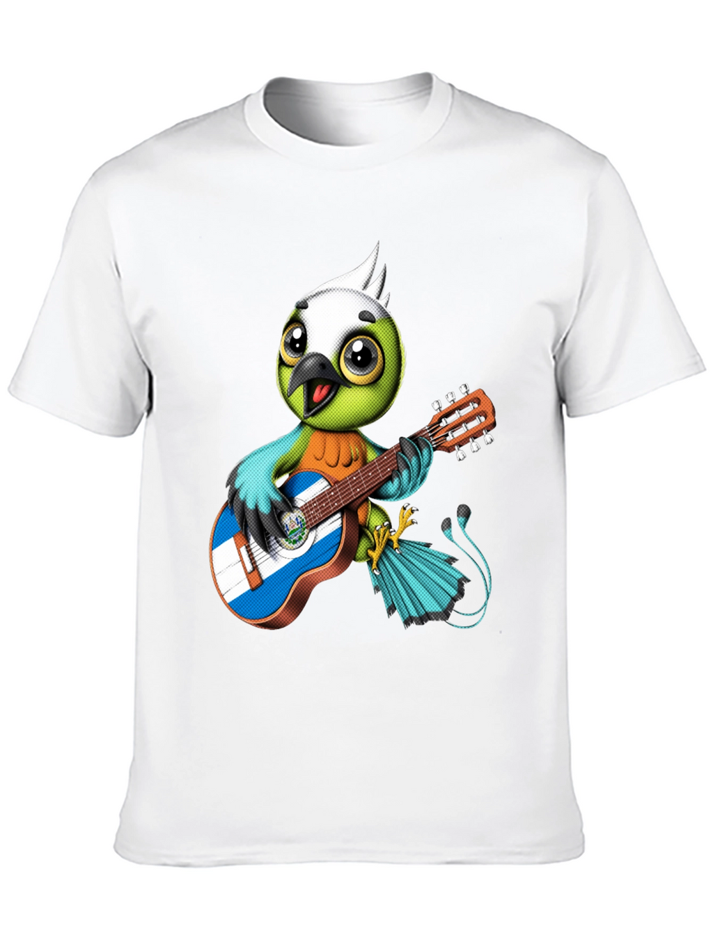 Bird Playing Guitar Graphic Tee