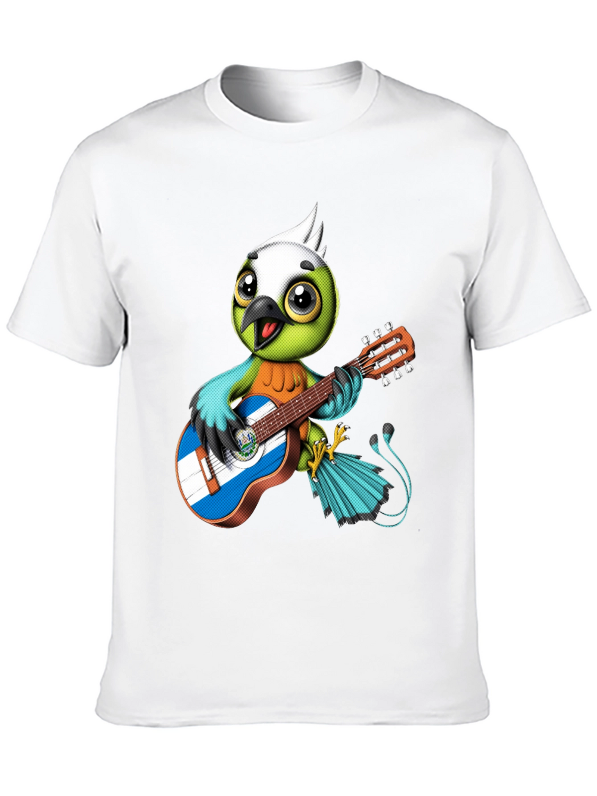 Bird Playing Guitar Graphic Tee