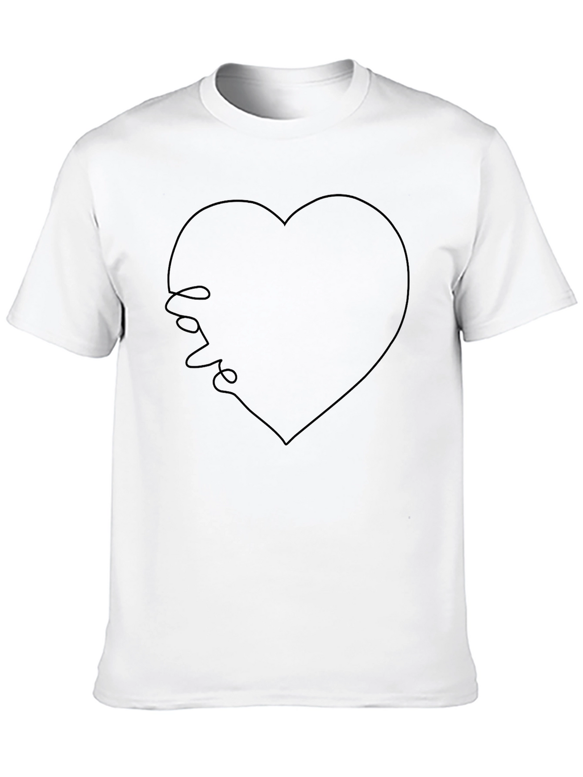Love Heart T-Shirt - Minimalist Design