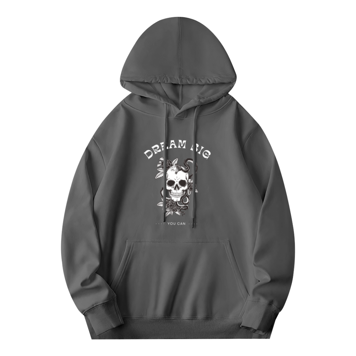 Edgy Skull Graphic Hoodie