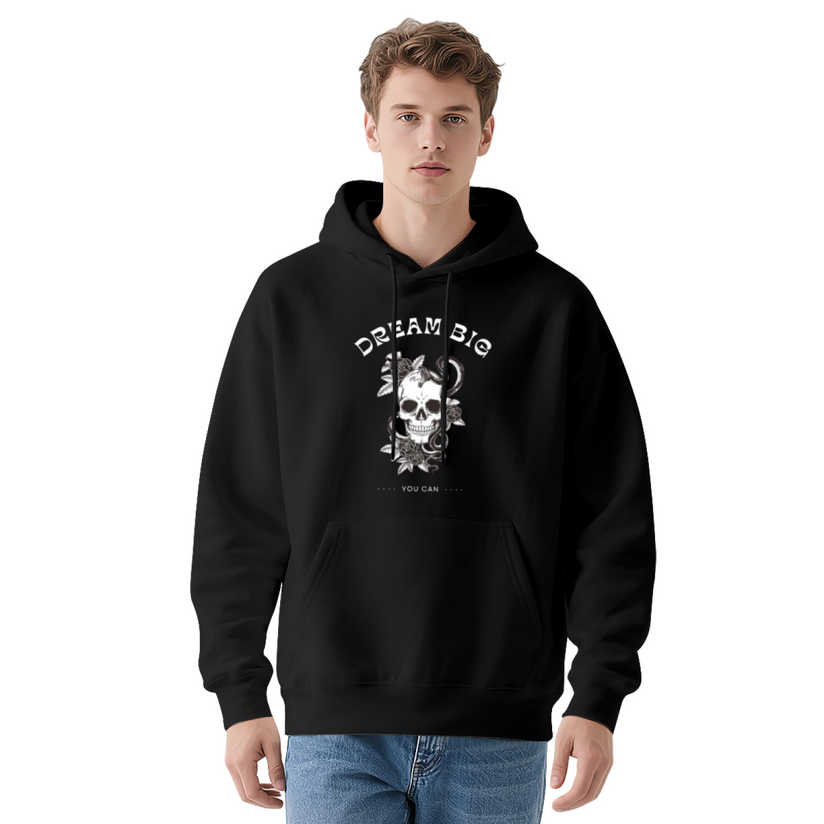 Edgy Skull Graphic Hoodie