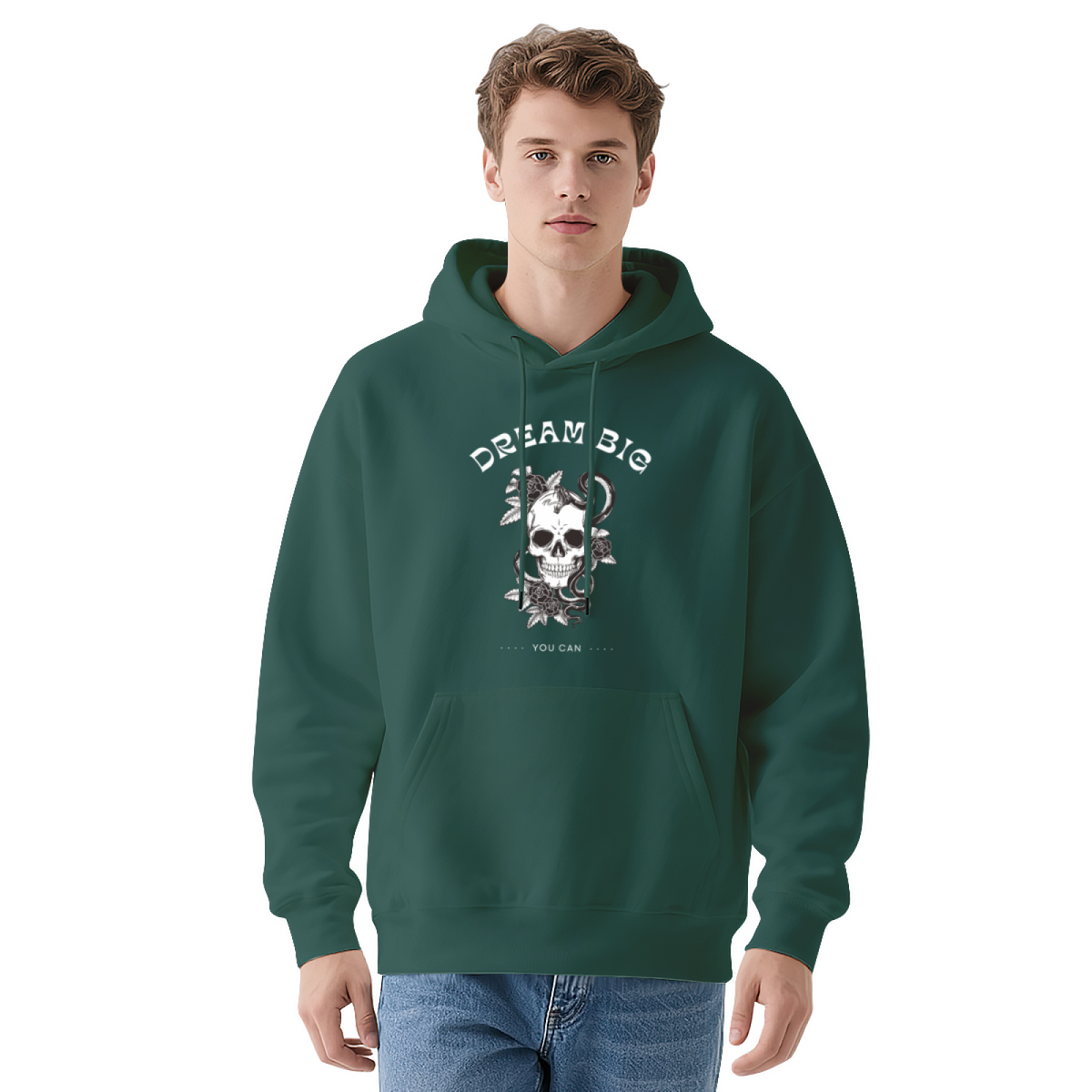 Edgy Skull Graphic Hoodie