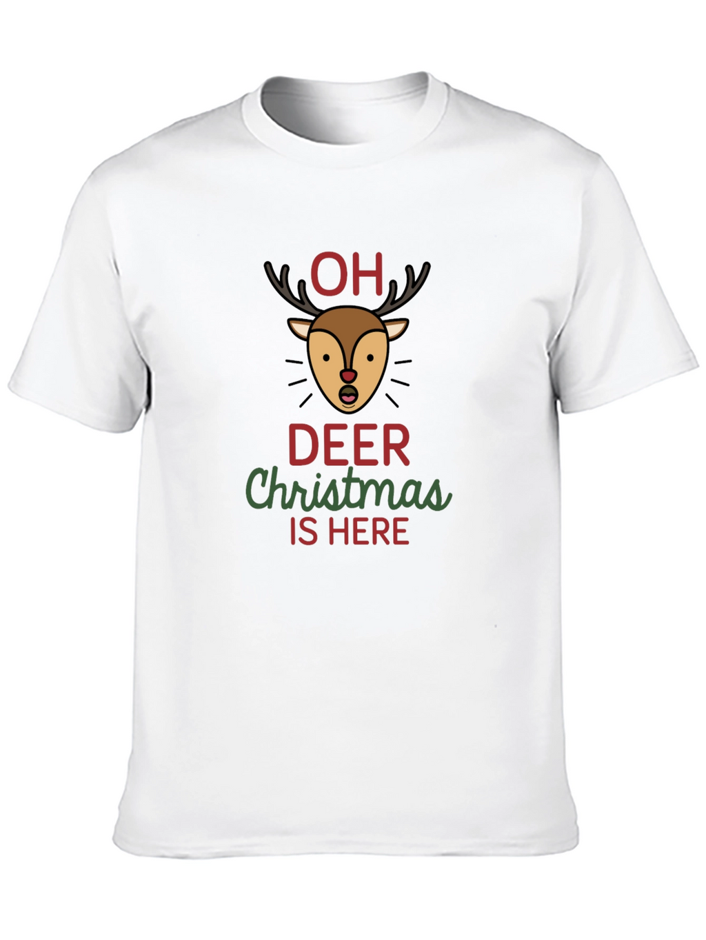 Oh Deer Christmas Graphic T-Shirt