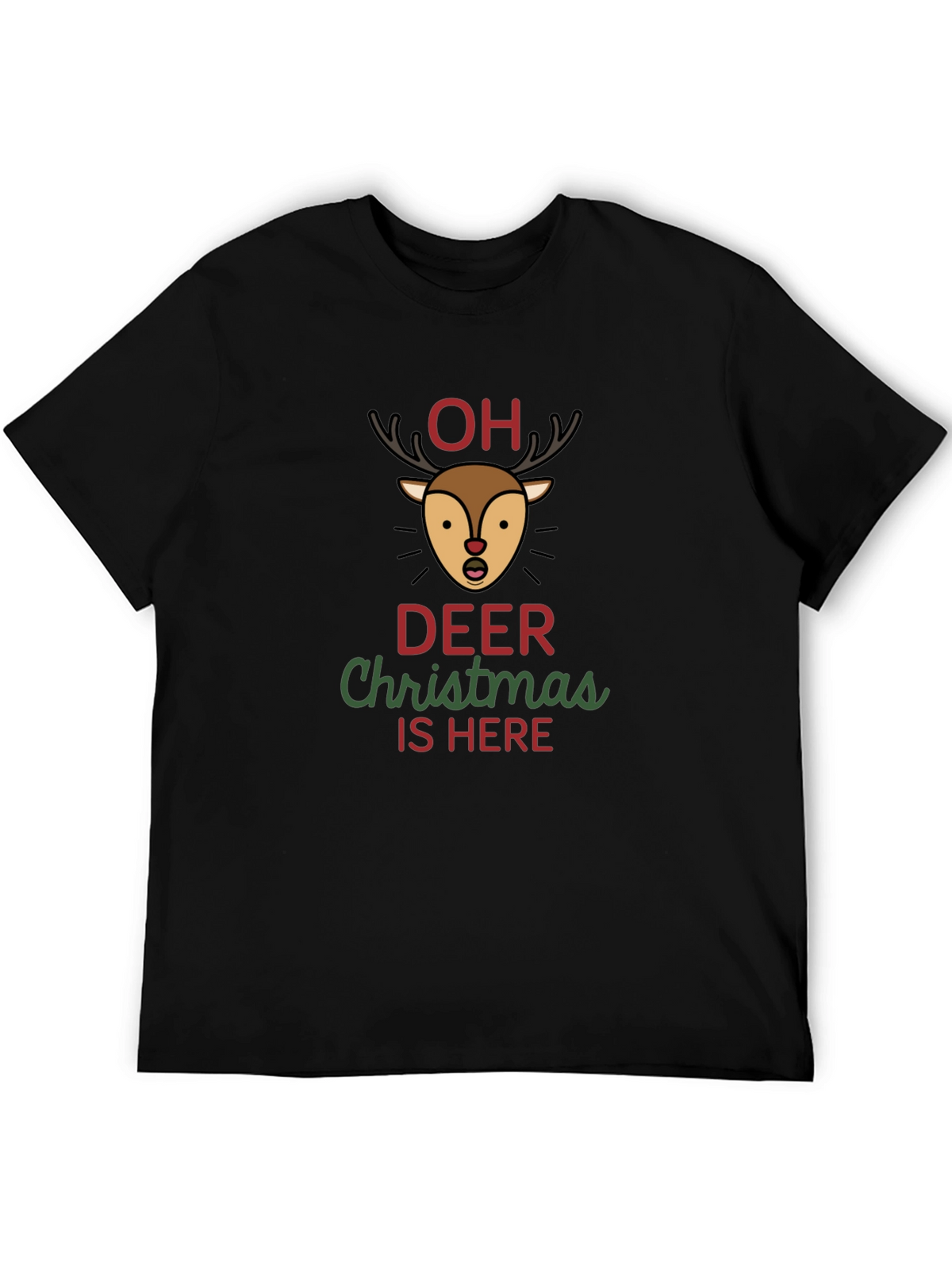 Oh Deer Christmas Graphic T-Shirt