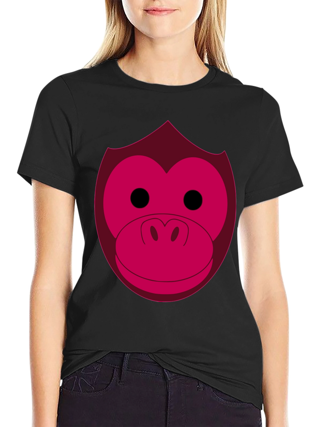 Funny Monkey Face Graphic Tee