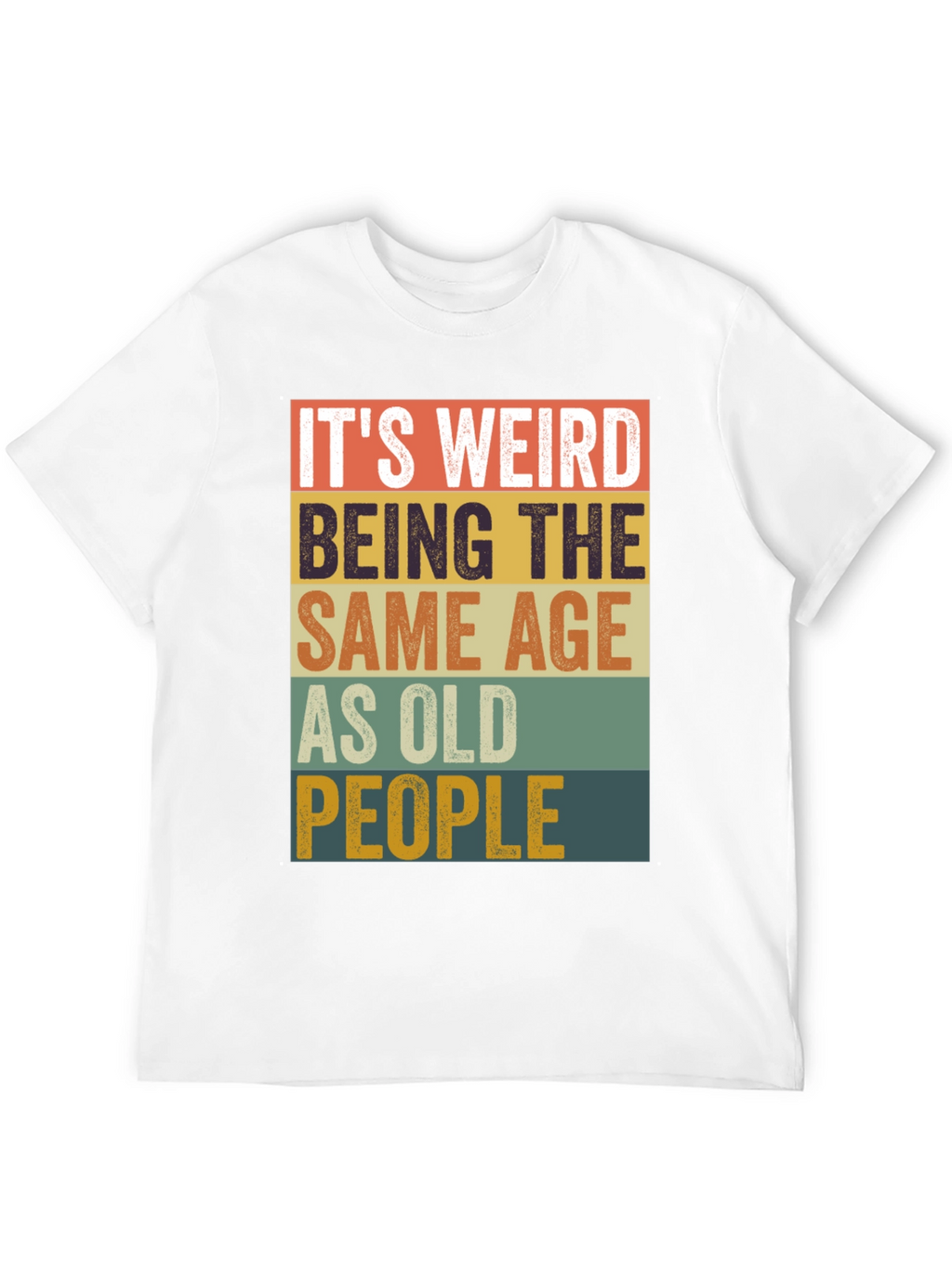Funny Age Saying Mens Graphic Tee