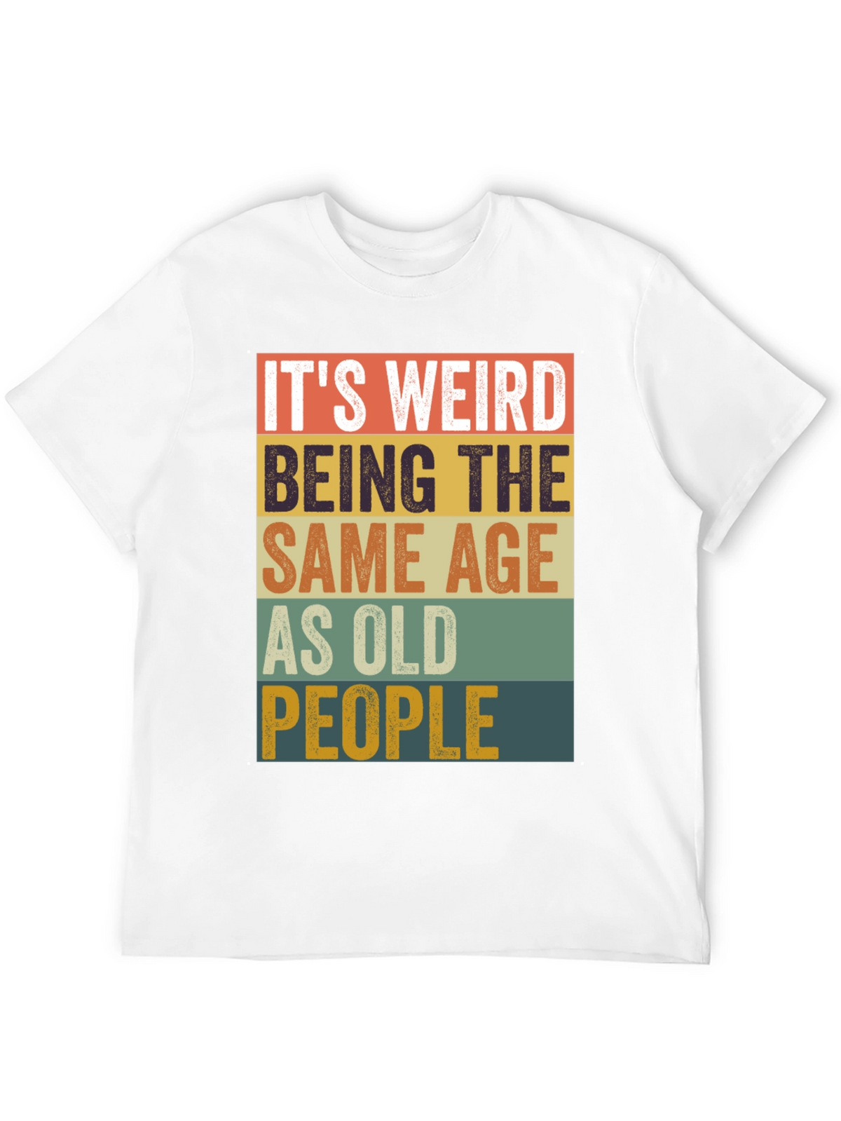Funny Age Saying Mens Graphic Tee