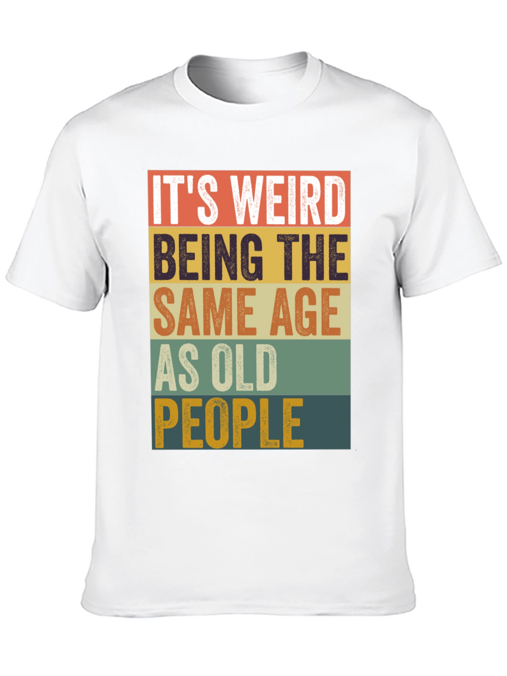 Funny Age Saying Mens Graphic Tee