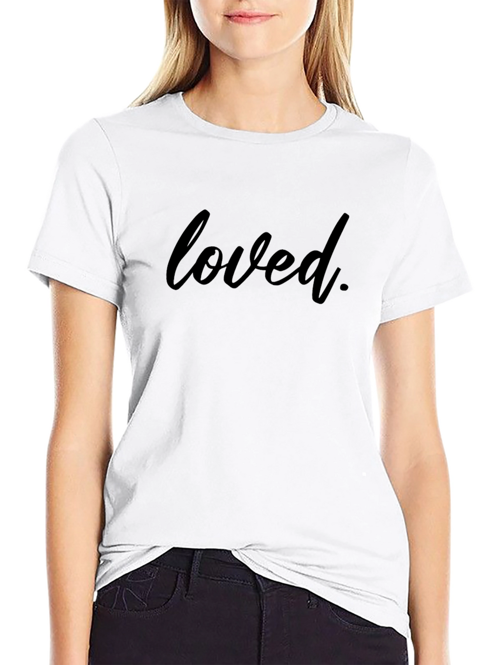 Loved T-Shirt - Casual Black Tee