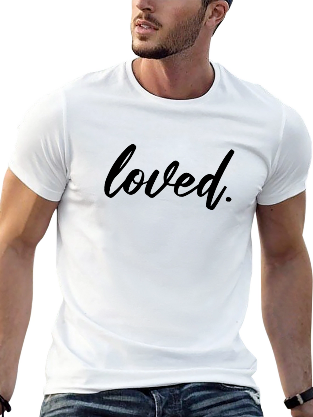 Loved T-Shirt - Casual Black Tee