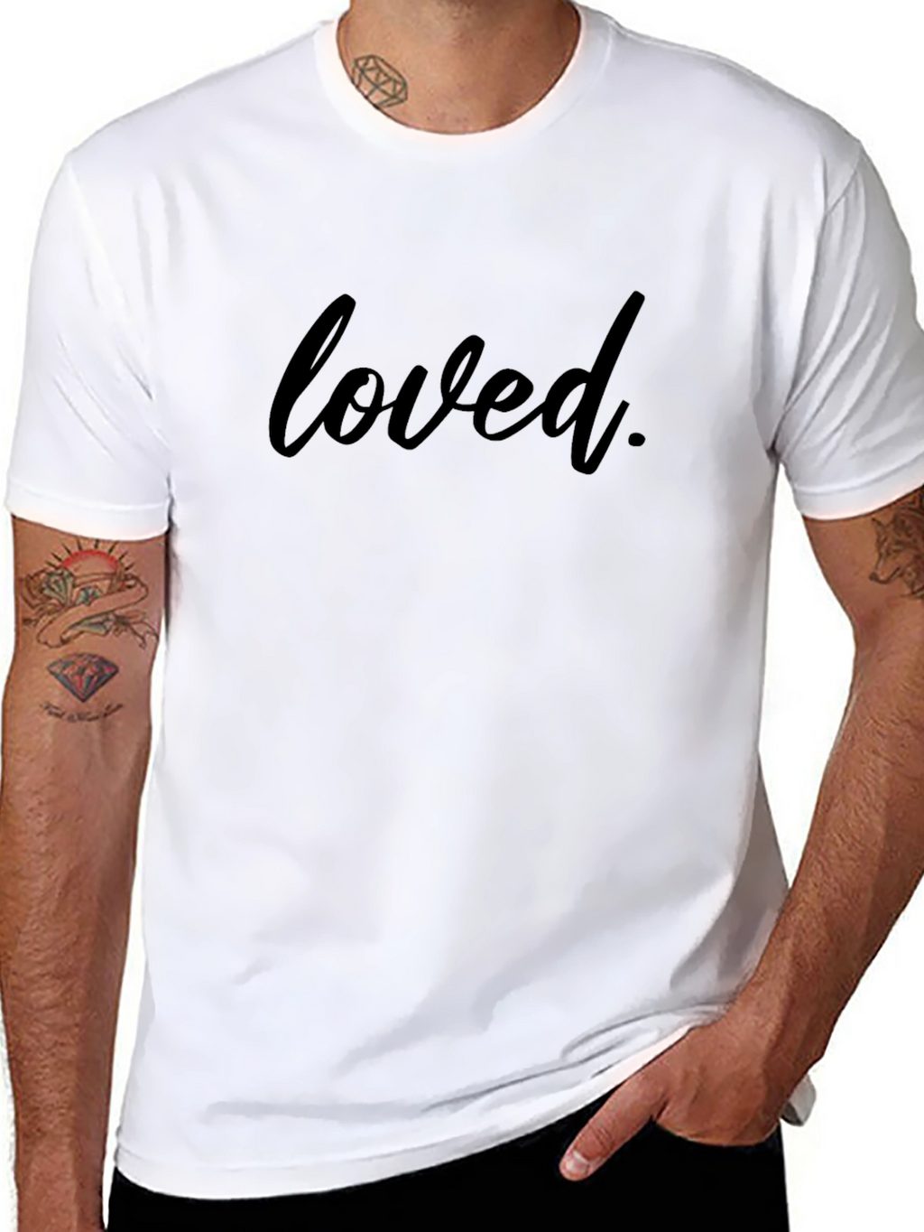 Loved T-Shirt - Casual Black Tee