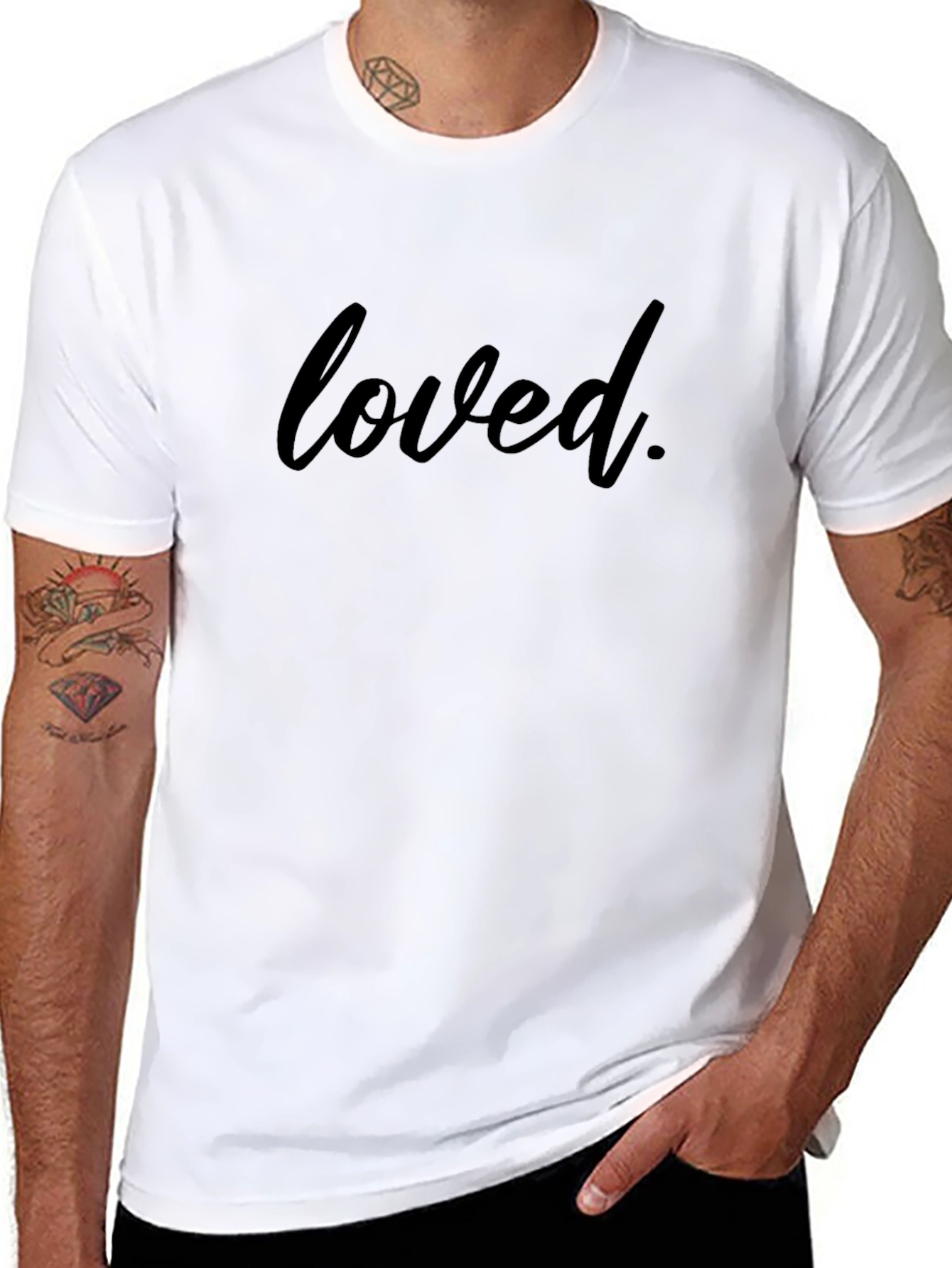 Loved T-Shirt - Casual Black Tee