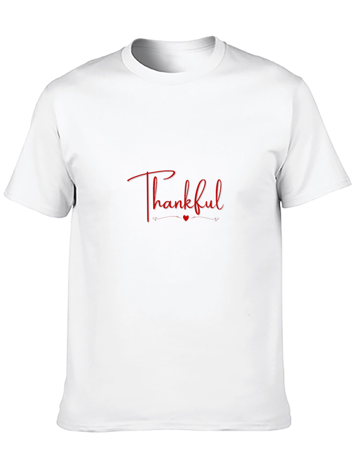 Thankful Graphic Tee - Black Cotton Comfort