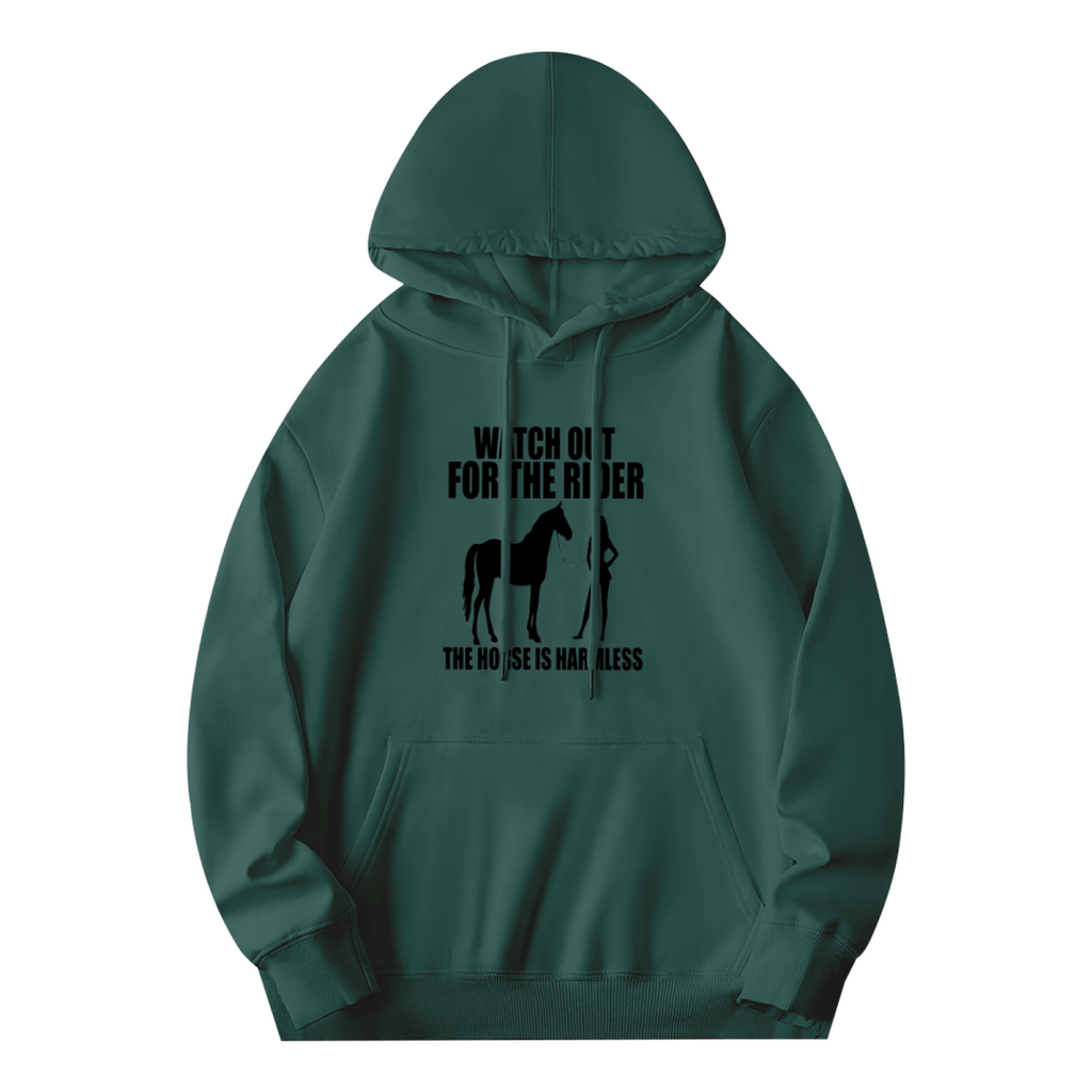 Equestrian Graphic Pullover - "WATCH OUT FOR THE RIDER"