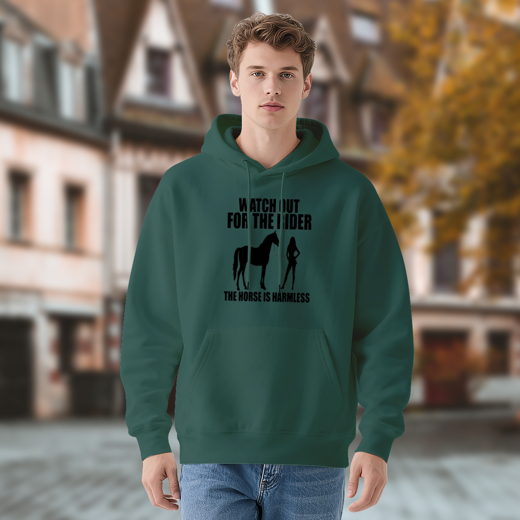 Equestrian Graphic Pullover - "WATCH OUT FOR THE RIDER"