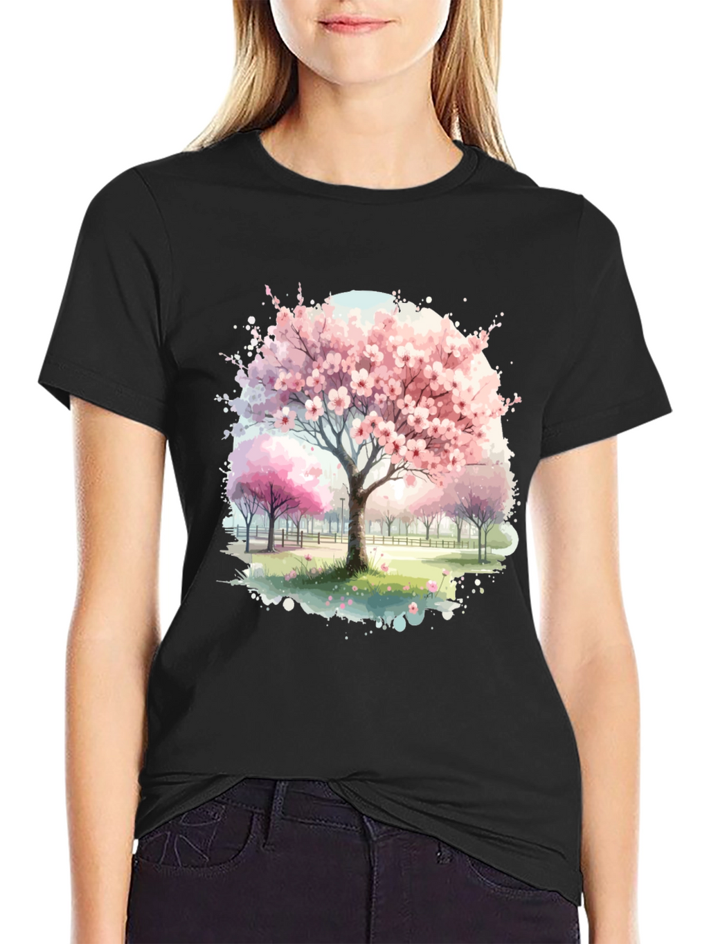 Cherry Blossom Tree Graphic Tee