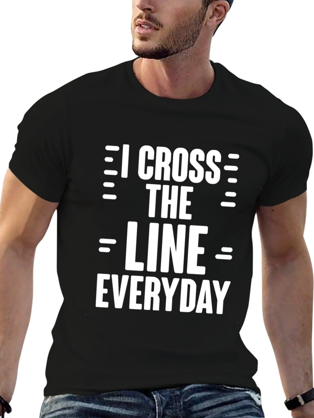 I Cross The Line Everyday Graphic Tee