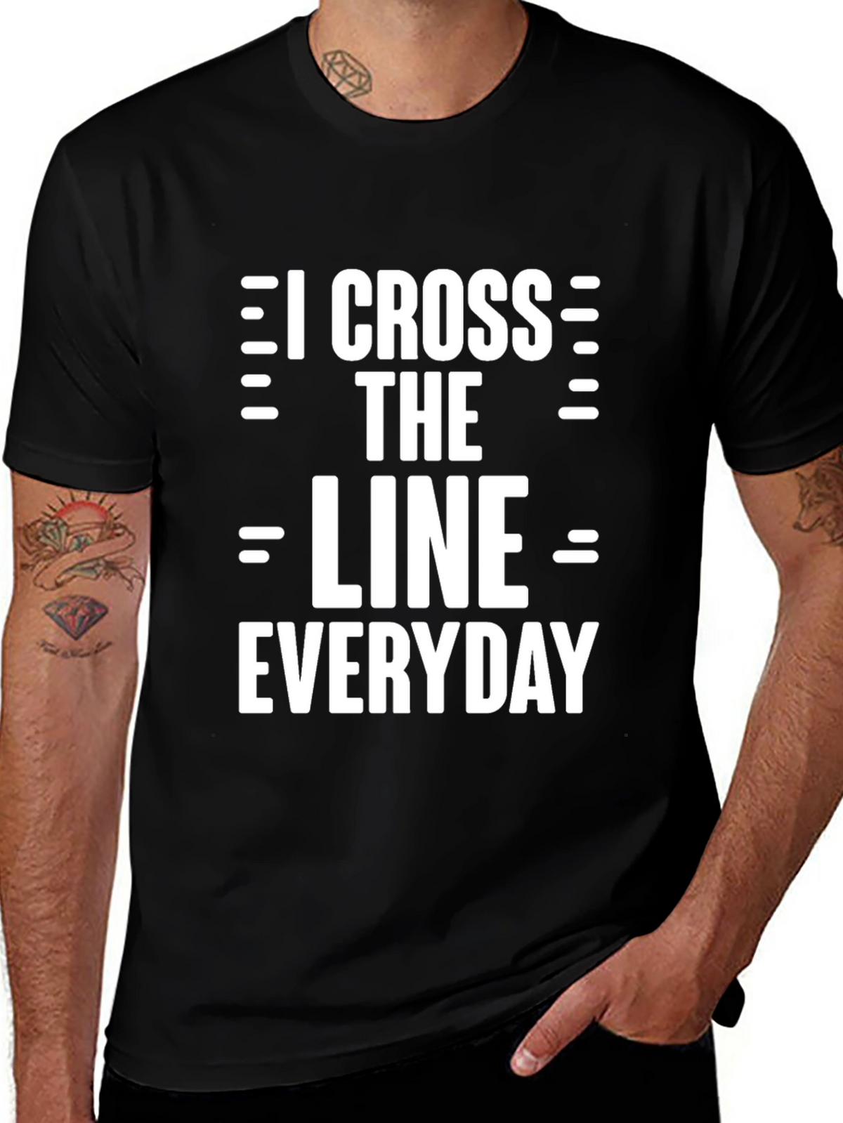 I Cross The Line Everyday Graphic Tee