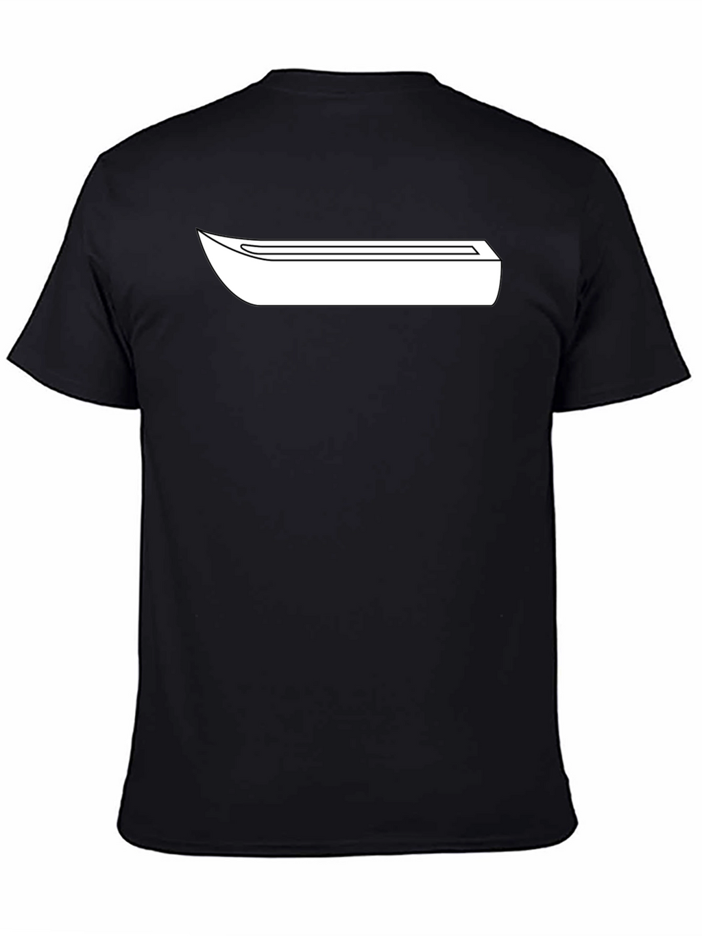 Minimalist Graphic Tee - Black Cotton Blend