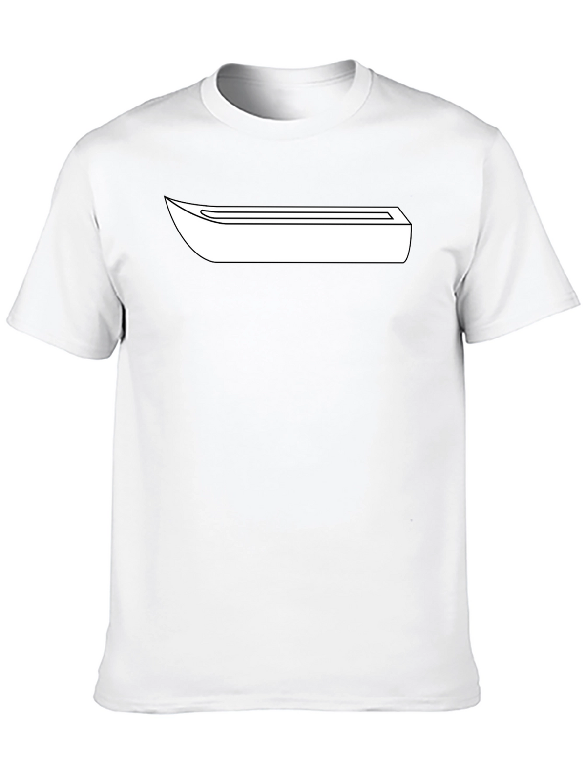 Minimalist Graphic Tee - Black Cotton Blend