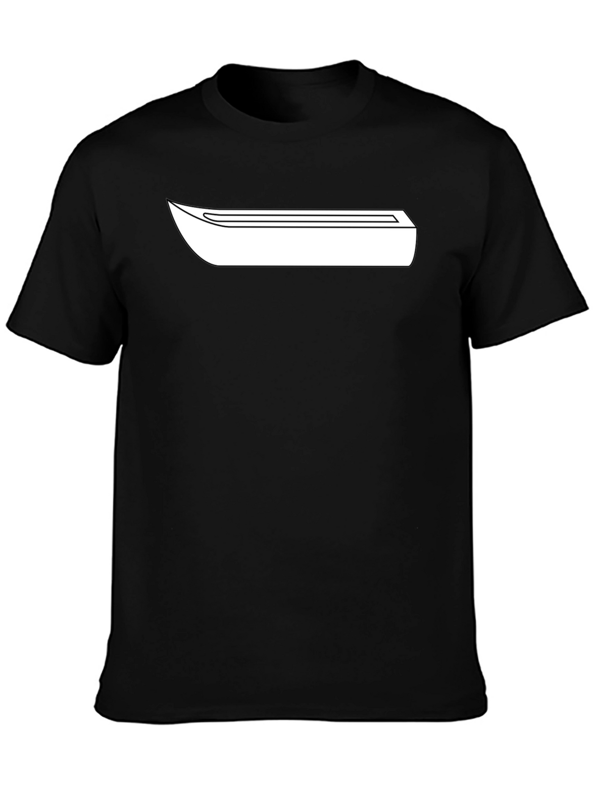 Minimalist Graphic Tee - Black Cotton Blend