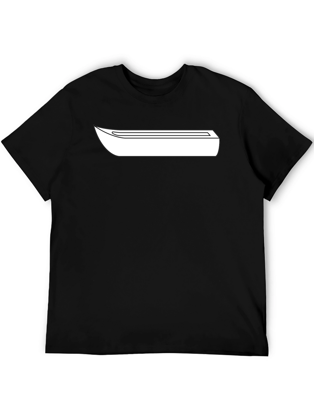 Minimalist Graphic Tee - Black Cotton Blend