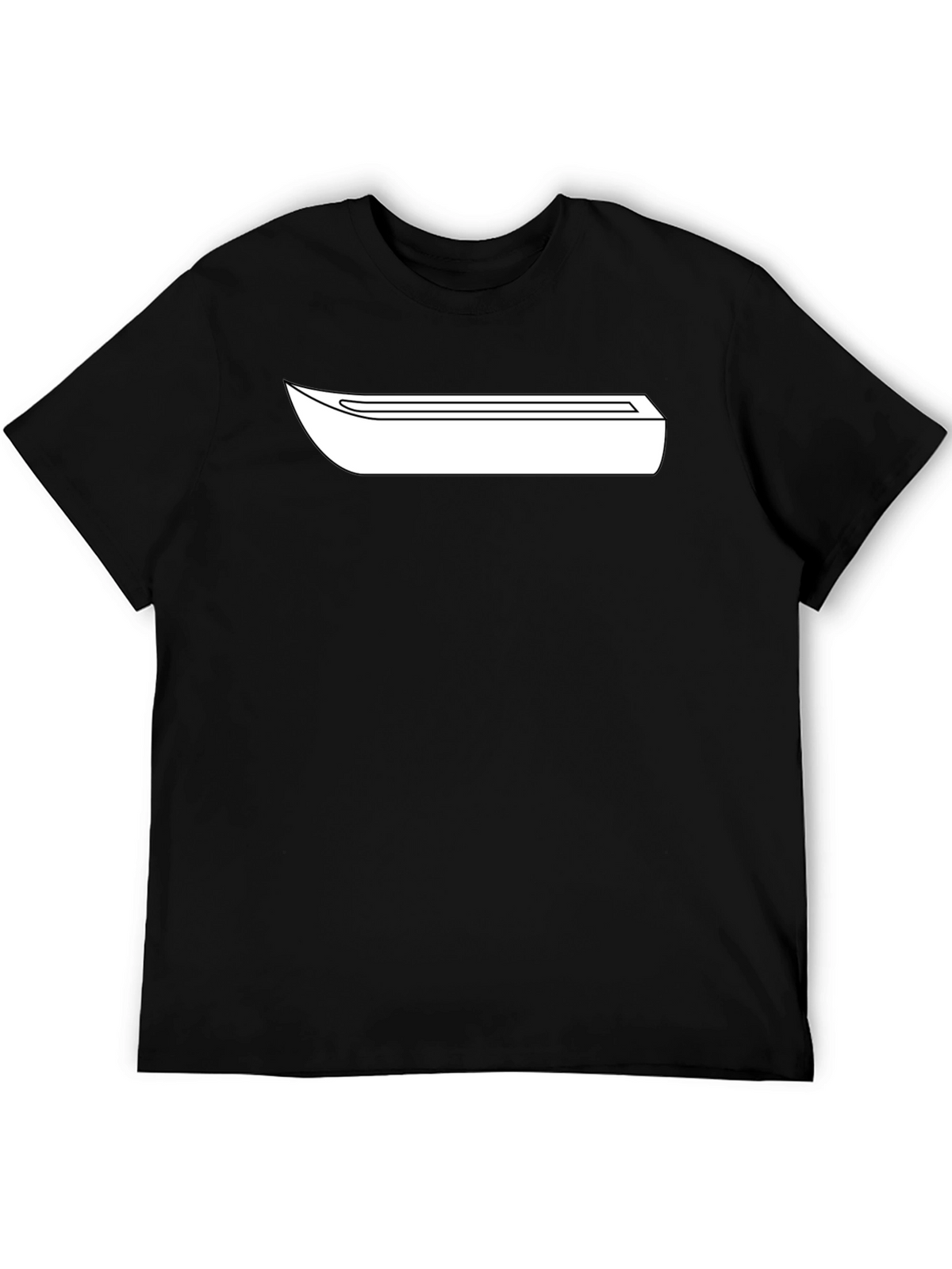 Minimalist Graphic Tee - Black Cotton Blend