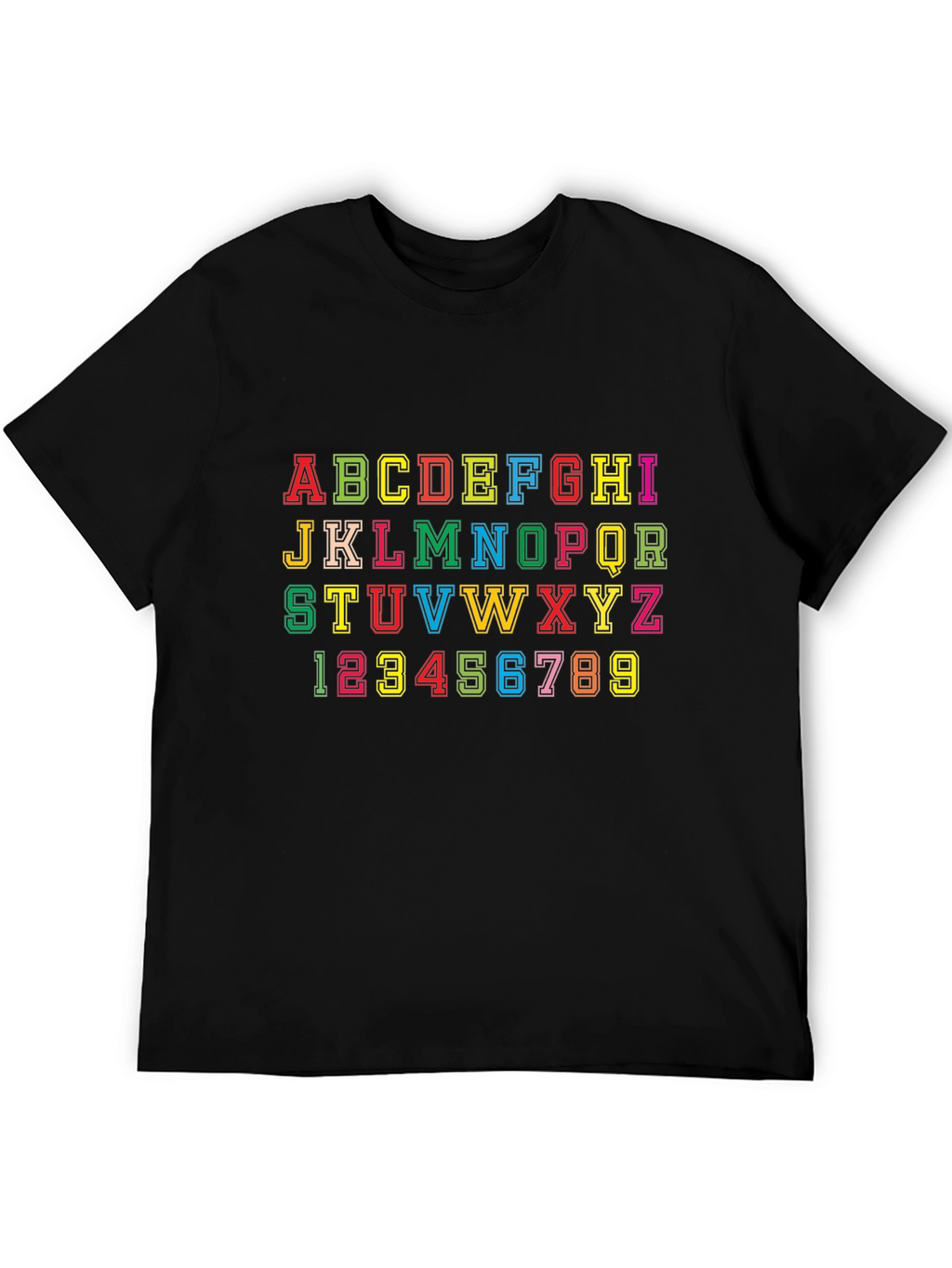 Alphabet & Numbers Graphic Tee - Fun Design!