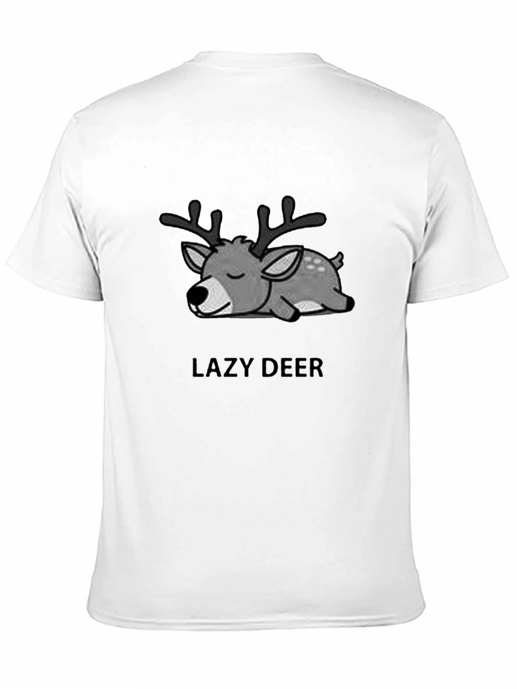 Lazy Deer Graphic Tee - Unisex Cotton T-Shirt