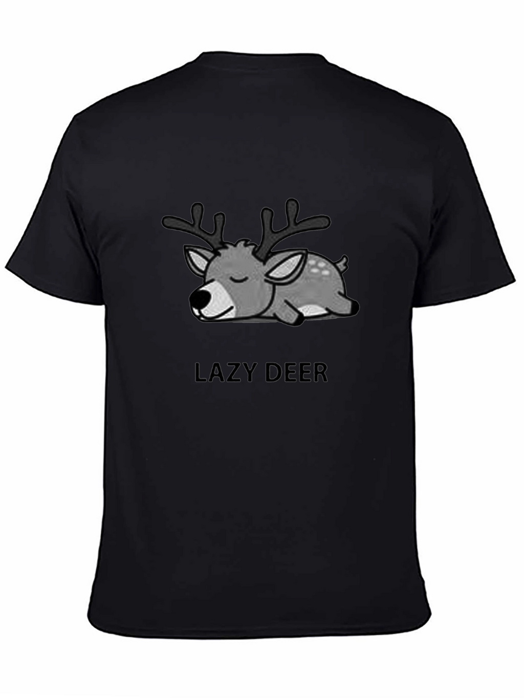 Lazy Deer Graphic Tee - Unisex Cotton T-Shirt