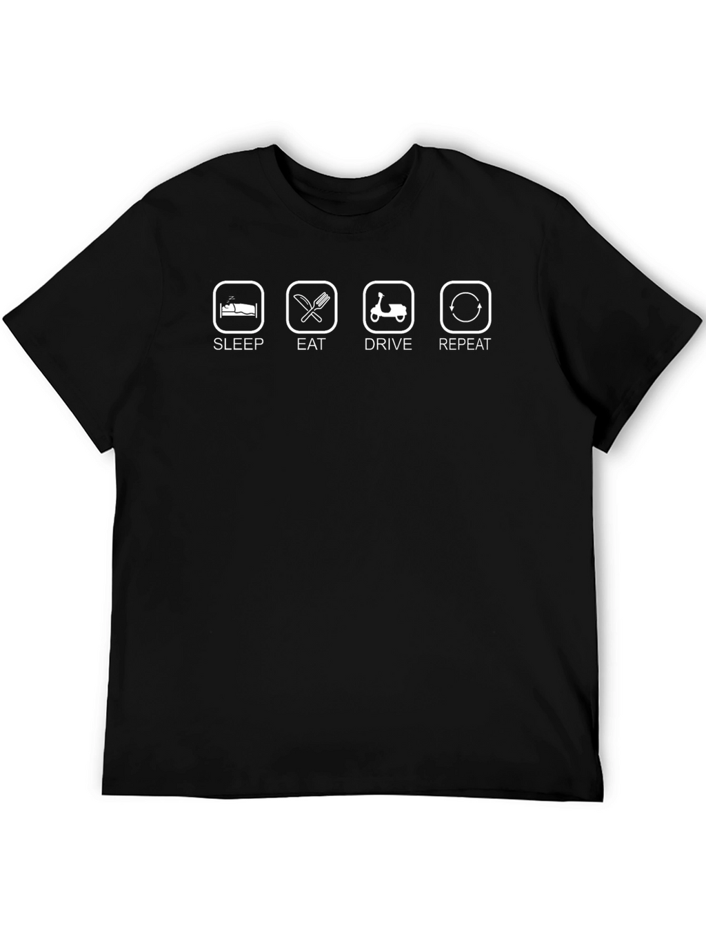 Sleep Eat Drive Repeat T-Shirt - Scooter Lovers Tee