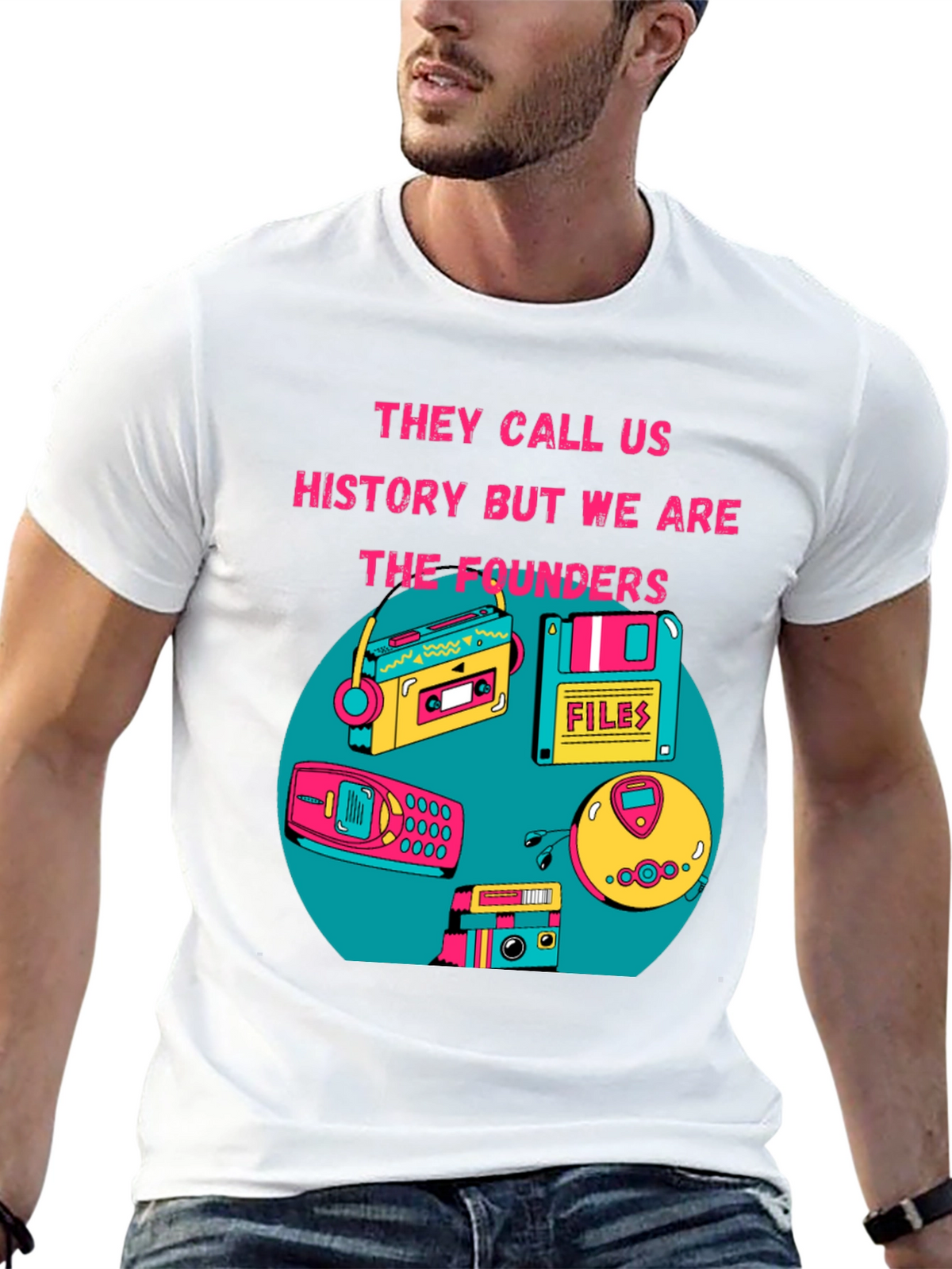 Retro Tech T-Shirt - The Founders Design