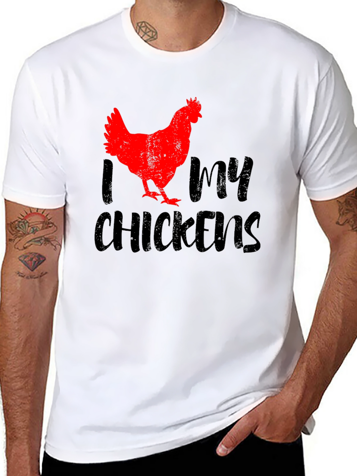I Love My Chickens Graphic T-Shirt