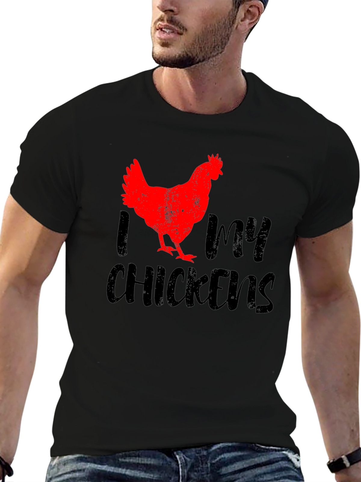 I Love My Chickens Graphic T-Shirt