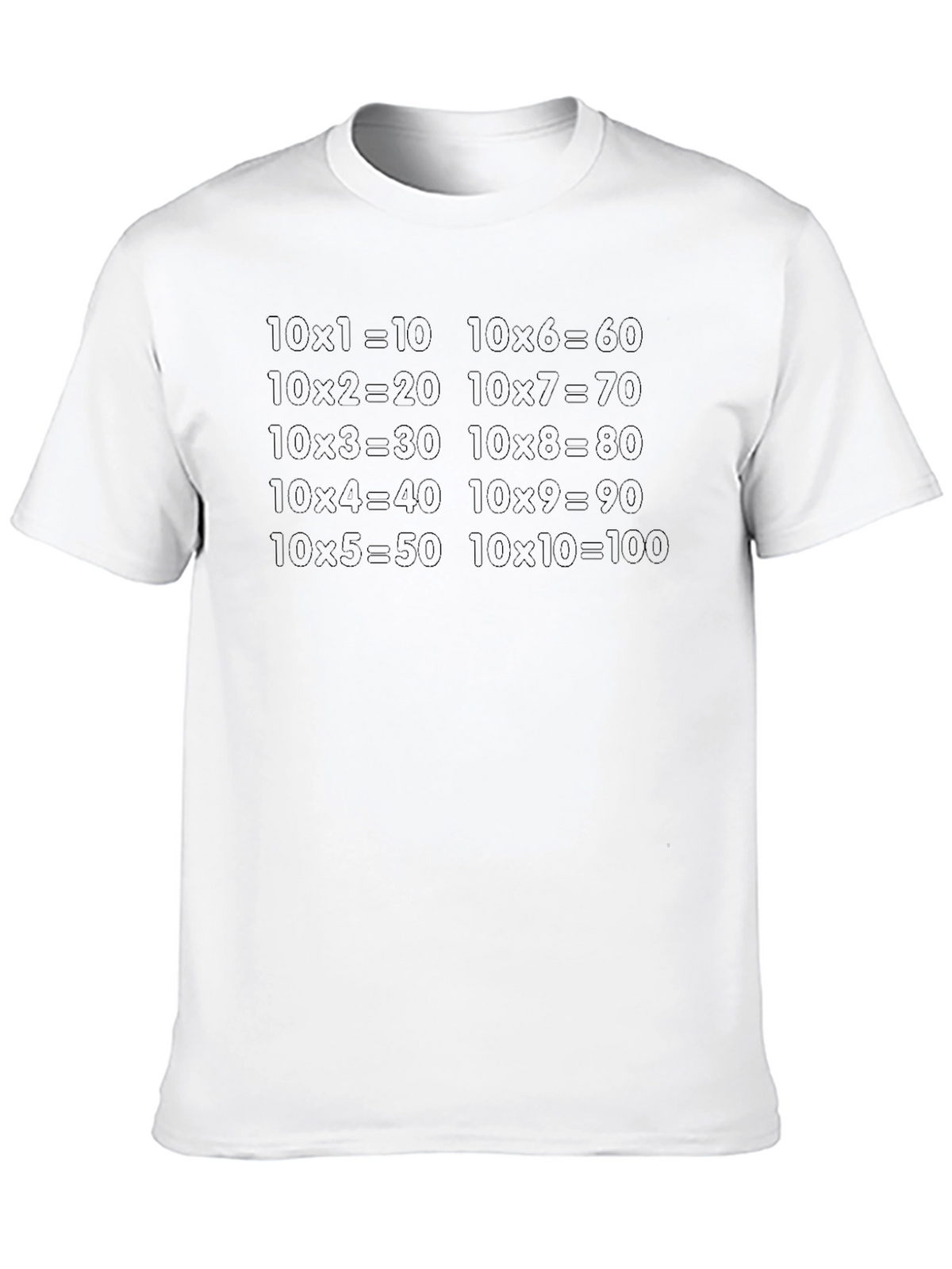 Math Times Tables T-Shirt - Learn While You Wear!
