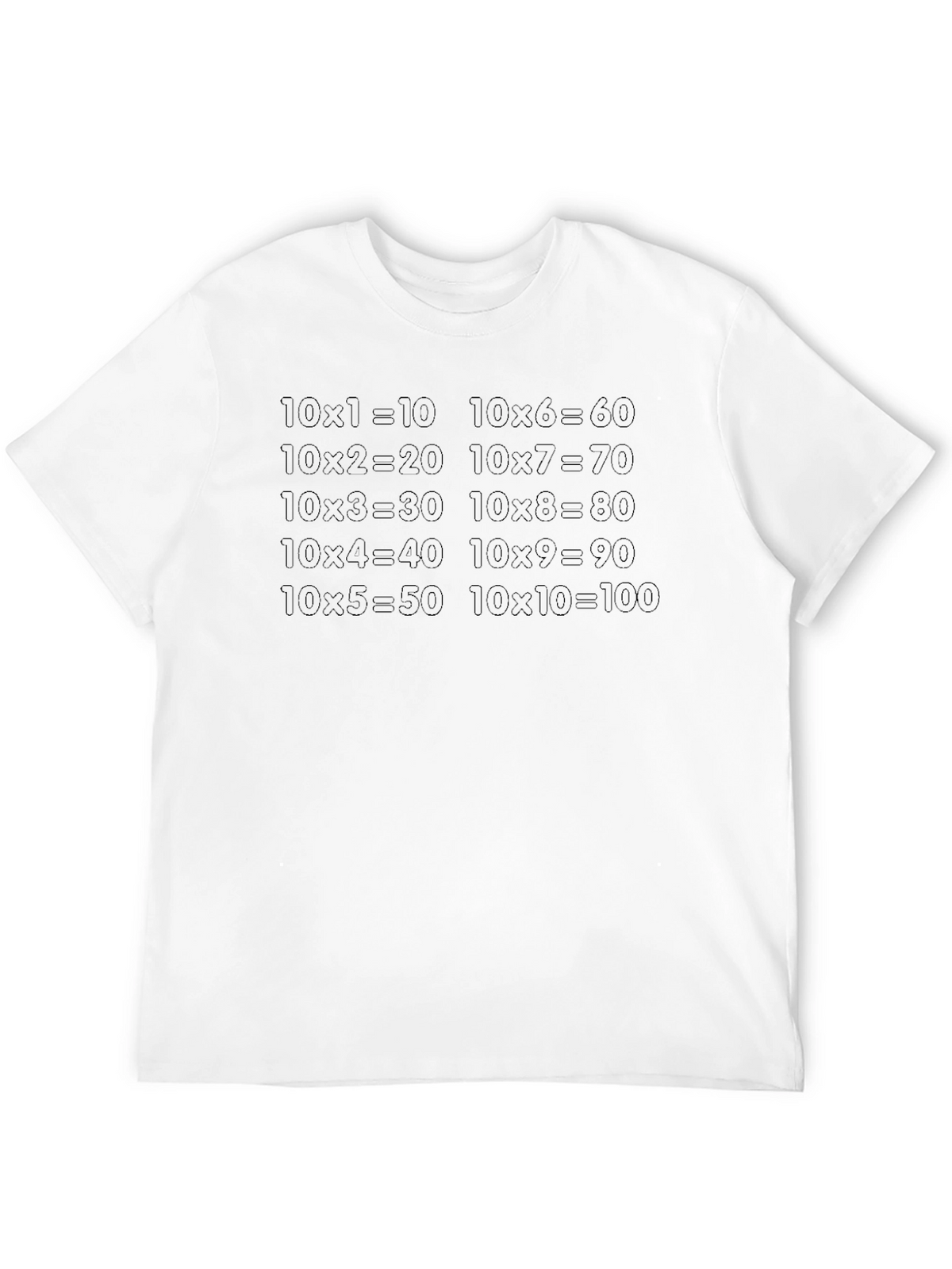 Math Times Tables T-Shirt - Learn While You Wear!