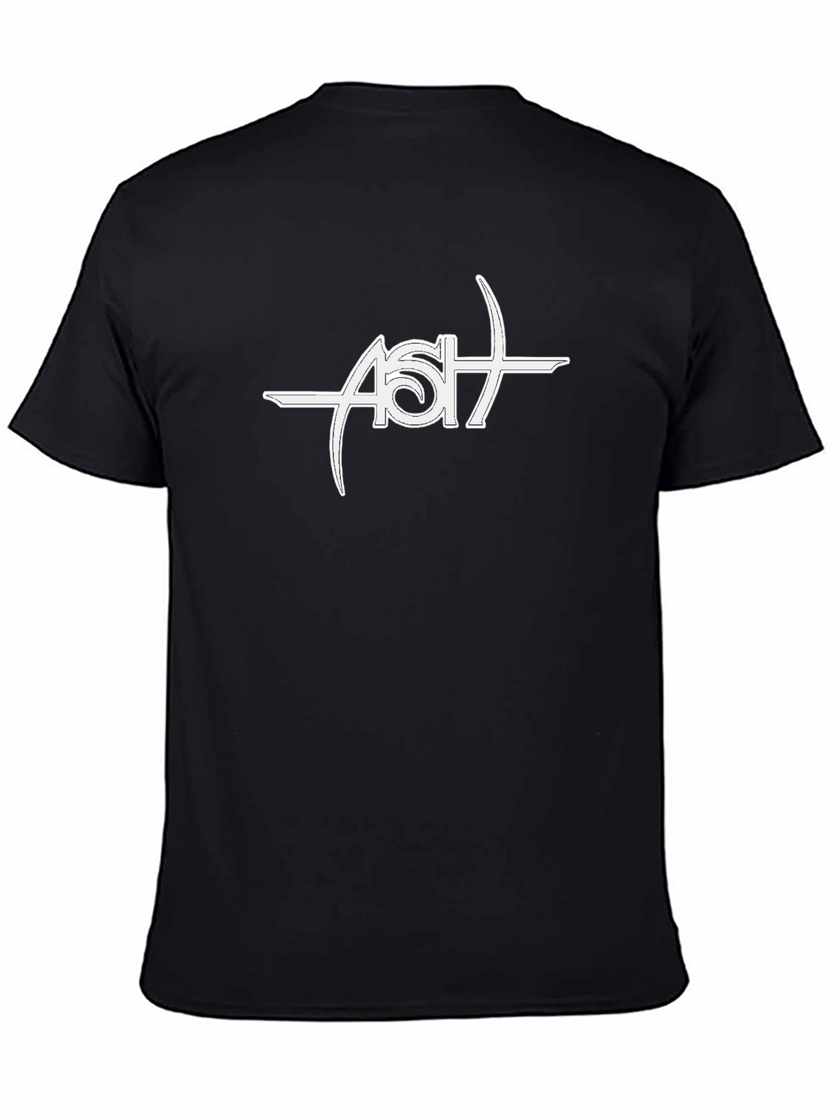 Ash Band Logo Black T-Shirt - Music Fan Apparel