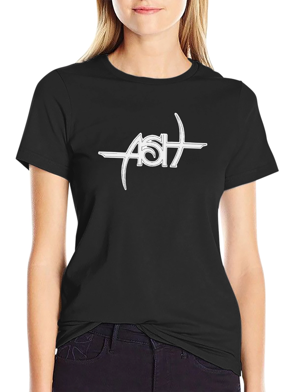 Ash Band Logo Black T-Shirt - Music Fan Apparel